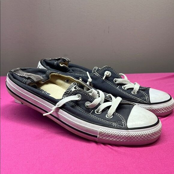 Converse Blue-Gray Elastic Heel Low-Top Sneakers Size 9 - Picture 8 of 8